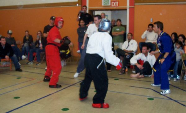 Tough Action in Black Belt Fighting