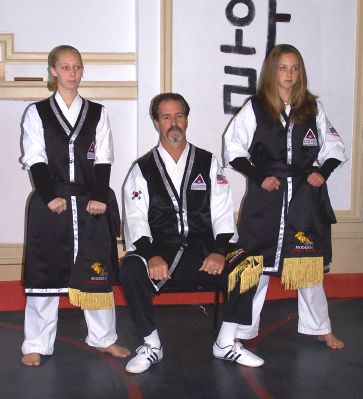 New Black Sashes with thier teacher 