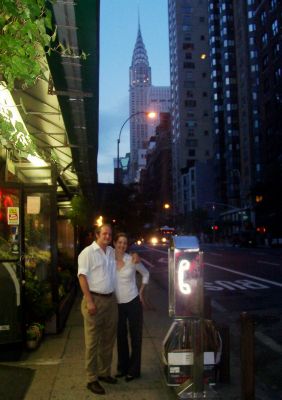 John and Christina w/ Chrysler building behind