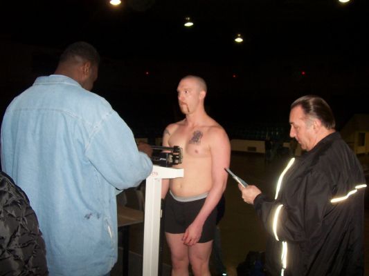 Mike at the weigh-ins