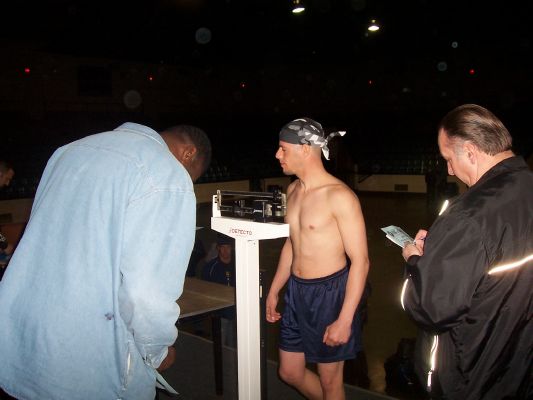 Anthony at the weigh-ins