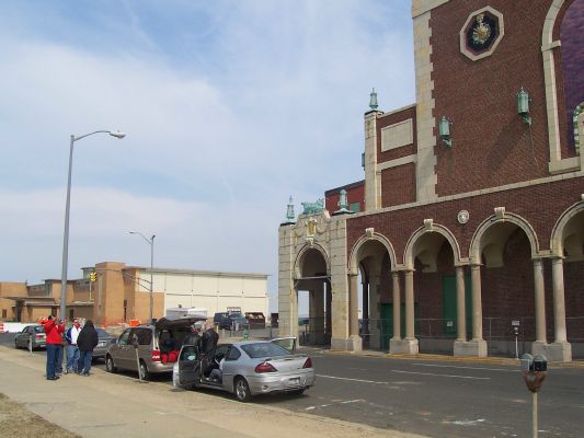 Arriving at Asbury Park for weigh-ins