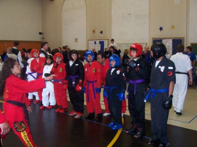 Brandon and Thomas De Alba ready to spar