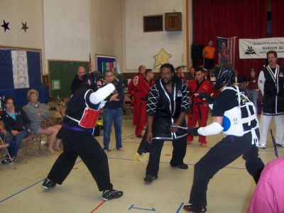 Paul and Alessandro square off in Knife Fighting