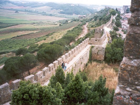 The Walls around bidos Castle 