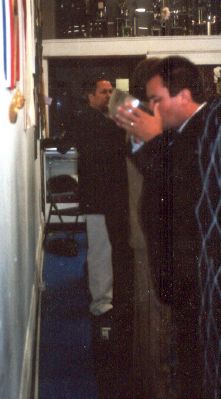 Passing the brotherhood bowl to Inst. C. Dudzik