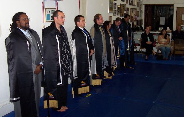 Awarding new Black Sashes