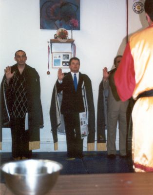 Taking the Black Sash Oath