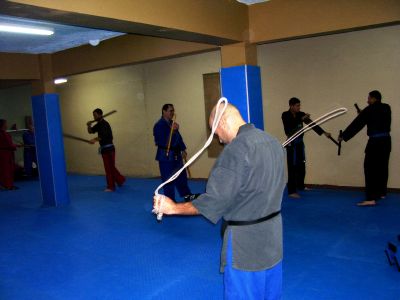 Double weapons training (Middle Sticks and Rope)