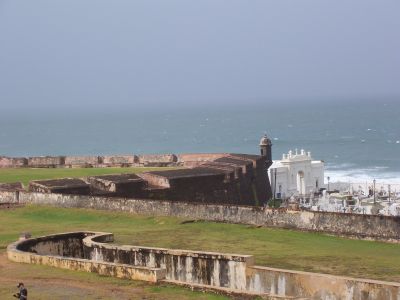 View of cementary at the Castle Fort El Morro