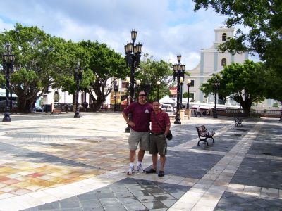 At the square in Arecibo