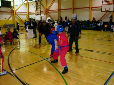 Thomas De Alba in sparring action